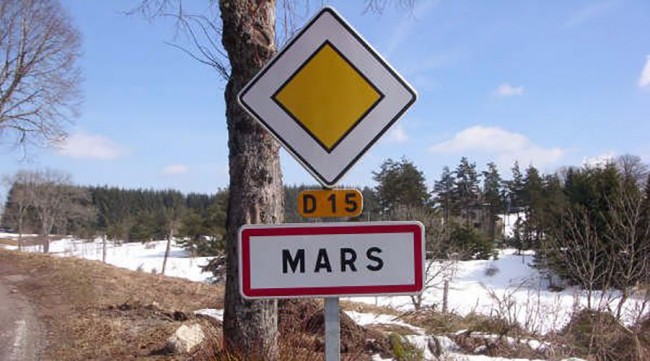 panneau entree agglomeration a mars