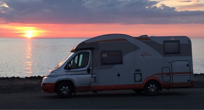 camping-car et velo