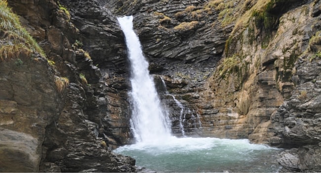 Cascade de Lance Colmars campingcar