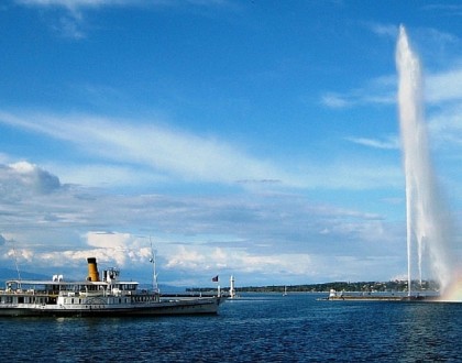 lac Leman en camping-car