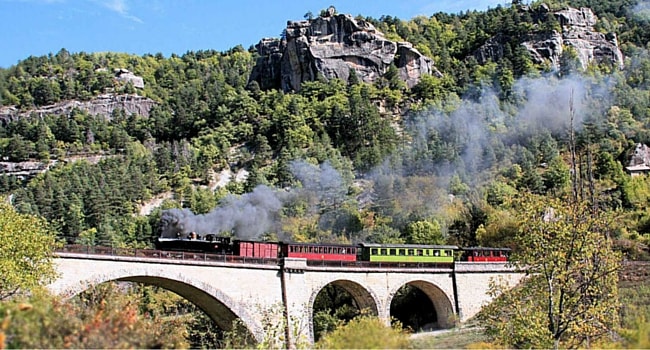 Train des pignes à Vapeur