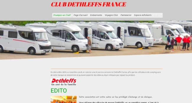 club ou fédération de camping-car