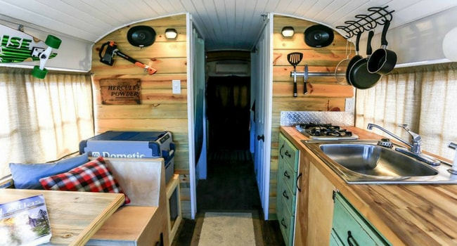 bus conversion interior