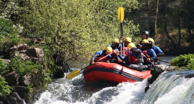 rafting en camping-car