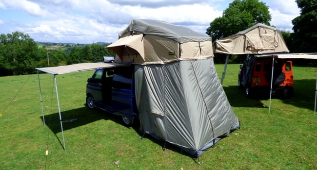 CHAMBRE DE TOIT CAMPING CAR - Tente de toit pour camping car