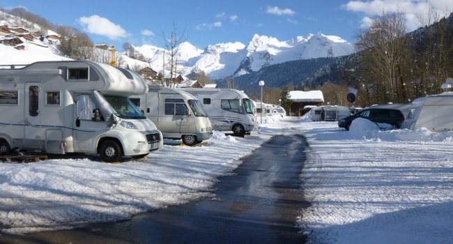 voyage en hiver en camping-car