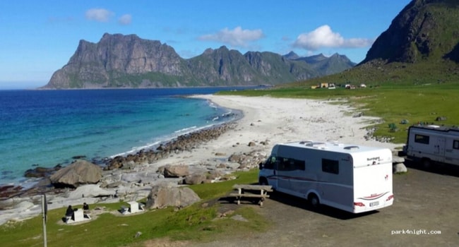 emplacement norvege camping-car