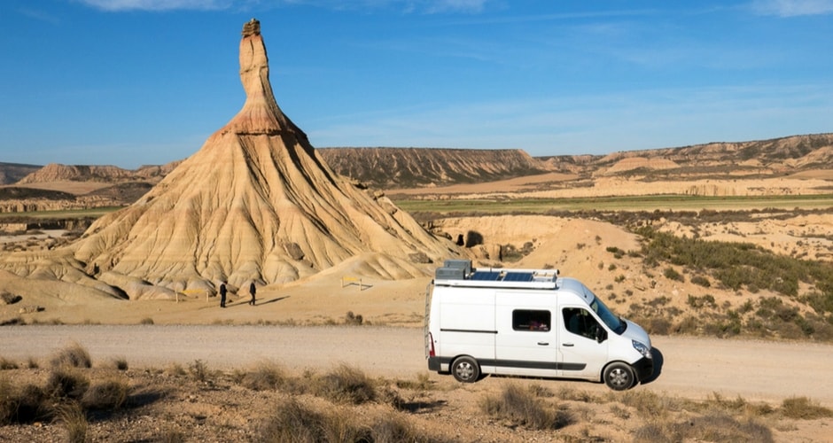 desert des bardenas en camping-car