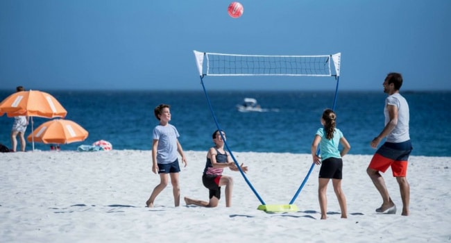 volley en plein air