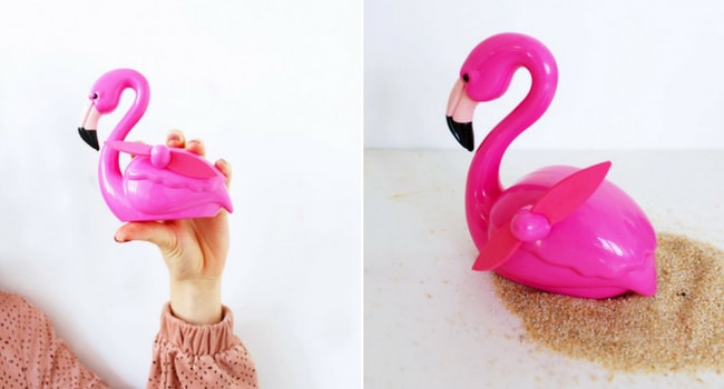 ventilateur flamant rose