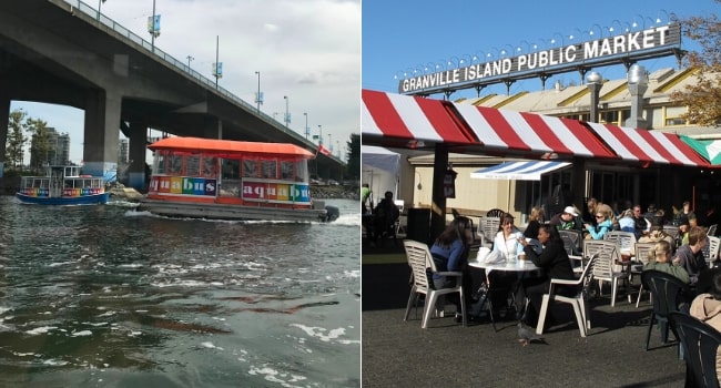 L'Ouest canadien en camping-car_Granville Island Public Market et Aquabus