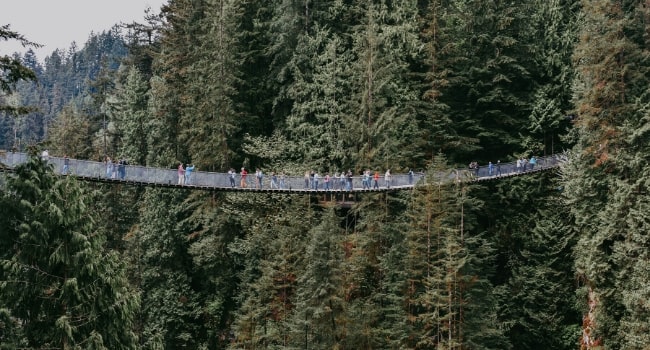 L'Ouest canadien en camping-car_pont suspendu de Capilano