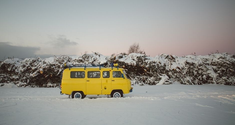 Au chaud en hiver, chauffage sans cheminée pour camion aménagé