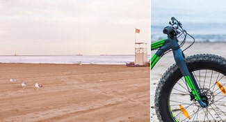 roadtrip-venise-van-lido-plage-fat-bike