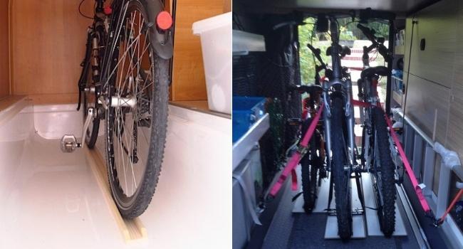 Comment fixer un vélo dans la soute d'un camping-car ?