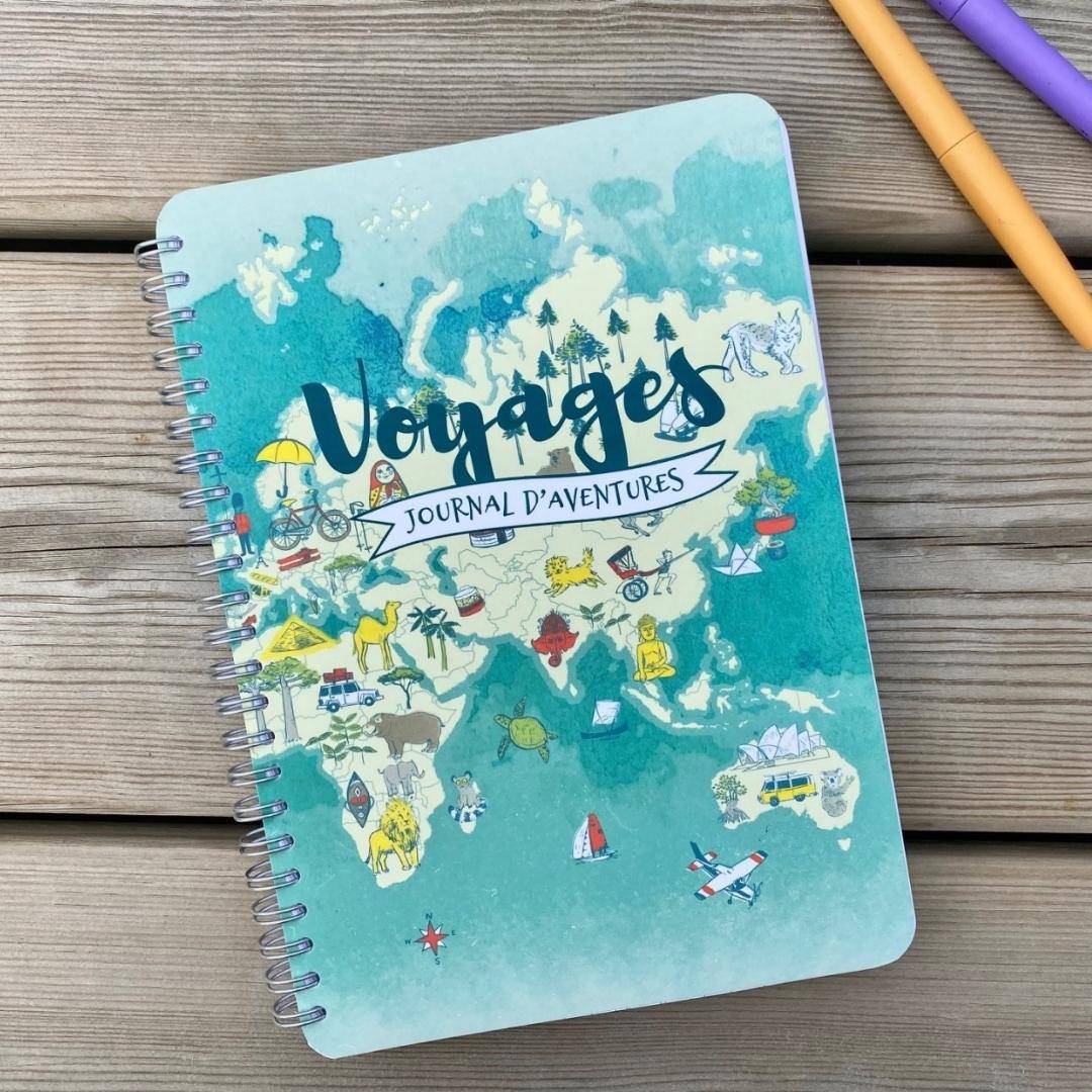Page De Garde Originale Cahier De Voyage Journal de voyage et d'aventures (pour enfant)