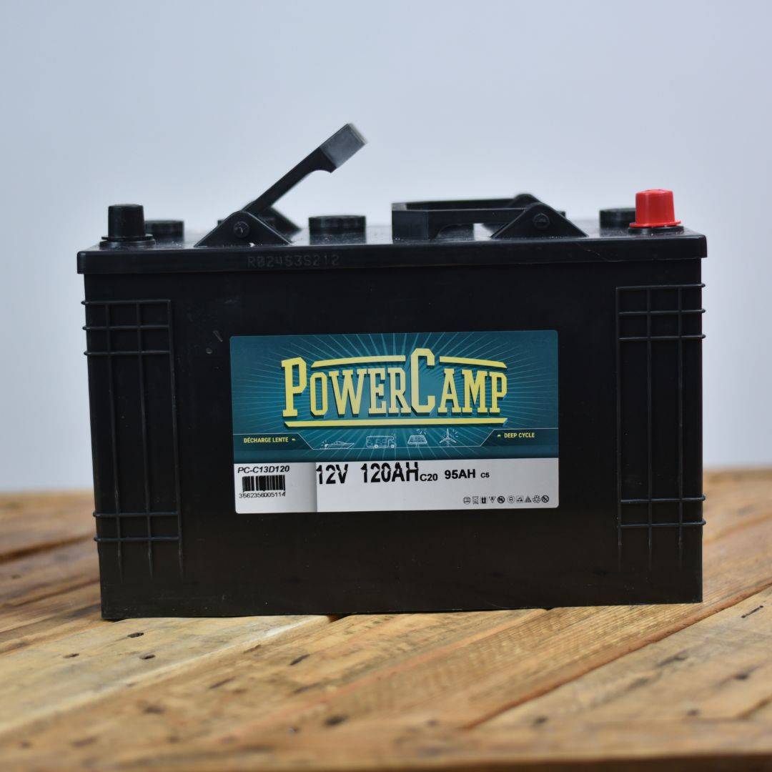 Batterie acide à entretien pour camping-car et van 12V 120Ah
