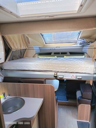 FORD TRANSIT 2014 2.0 TDCI 130 CH EU6 350EL 3.5T CHAUSSON FLASH 628 EB AVEC LIT DE PAVILLON image